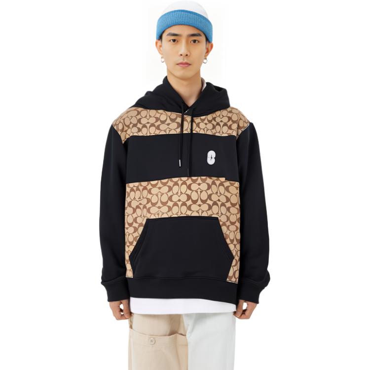 Sizing Coach SS22 標誌印花拼接運動衫 卡其色 C7828-OFZ