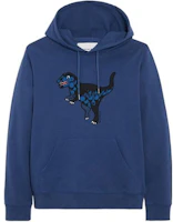 COACH SS22 Patchwork Dinosaur Print Hoodie Men’s Navy Blue Pullover C9916-DEB COACH SS22 Patchwork Dinosaur Print Hoodie Men’s Navy Blue Pullover C9916-DEB