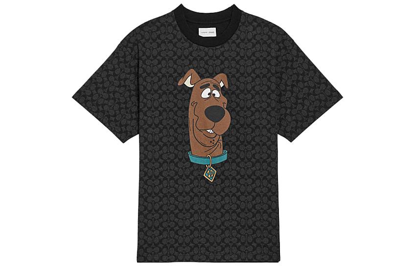 Order COACH SS23 ブラック クラシック アニマルプリント グラフィック 半袖Tシャツ CE133-A0R