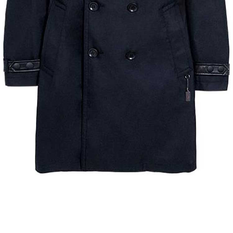 Purchase COACH SS23  Black Double-Breasted Trench Coat C5235-BLK