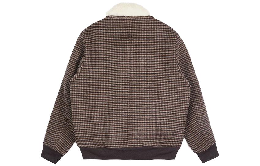 COACH SS23  Brown Plaid Print Zip-Up Jacket with Collar. CE342-V0H 圖 3