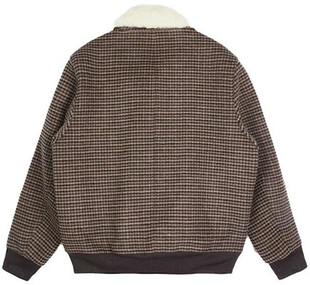 COACH SS23 棕色格紋拉鏈外套附領. CE342-V0H Lookbook COACH SS23 棕色格紋拉鏈外套附領. CE342-V0H