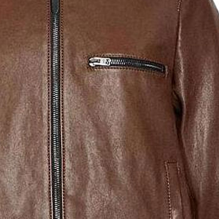 Sizing 코치 SS23 브라운 솔리드 지퍼 포켓 롱슬리브 자켓 88799-N2X