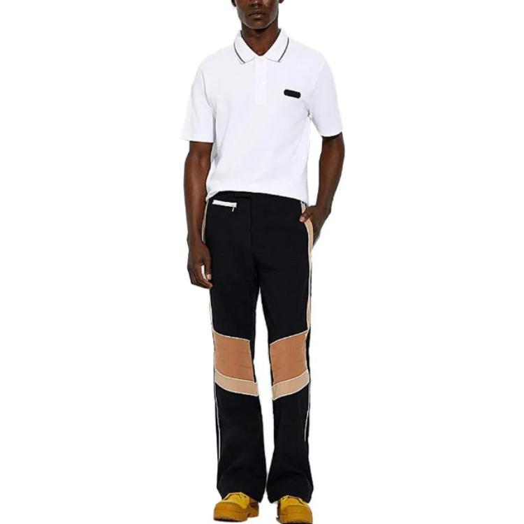 Lookbook COACH SS23 Celana Casual Ski Mid-Rise Colorblock Hitam. C7637-BLC