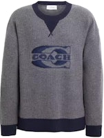 COACH SS23 Crewneck Sweater with Logo Design. CK737-N19 COACH SS23 Crewneck Sweater with Logo Design. CK737-N19