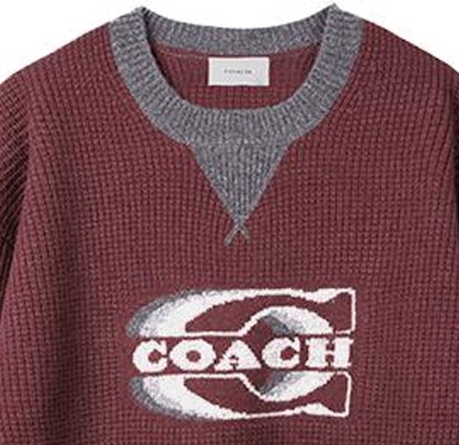 COACH SS23 Sweater Crewneck dengan Desain Logo. CK737-N19 Sizing COACH SS23 Sweater Crewneck dengan Desain Logo. CK737-N19