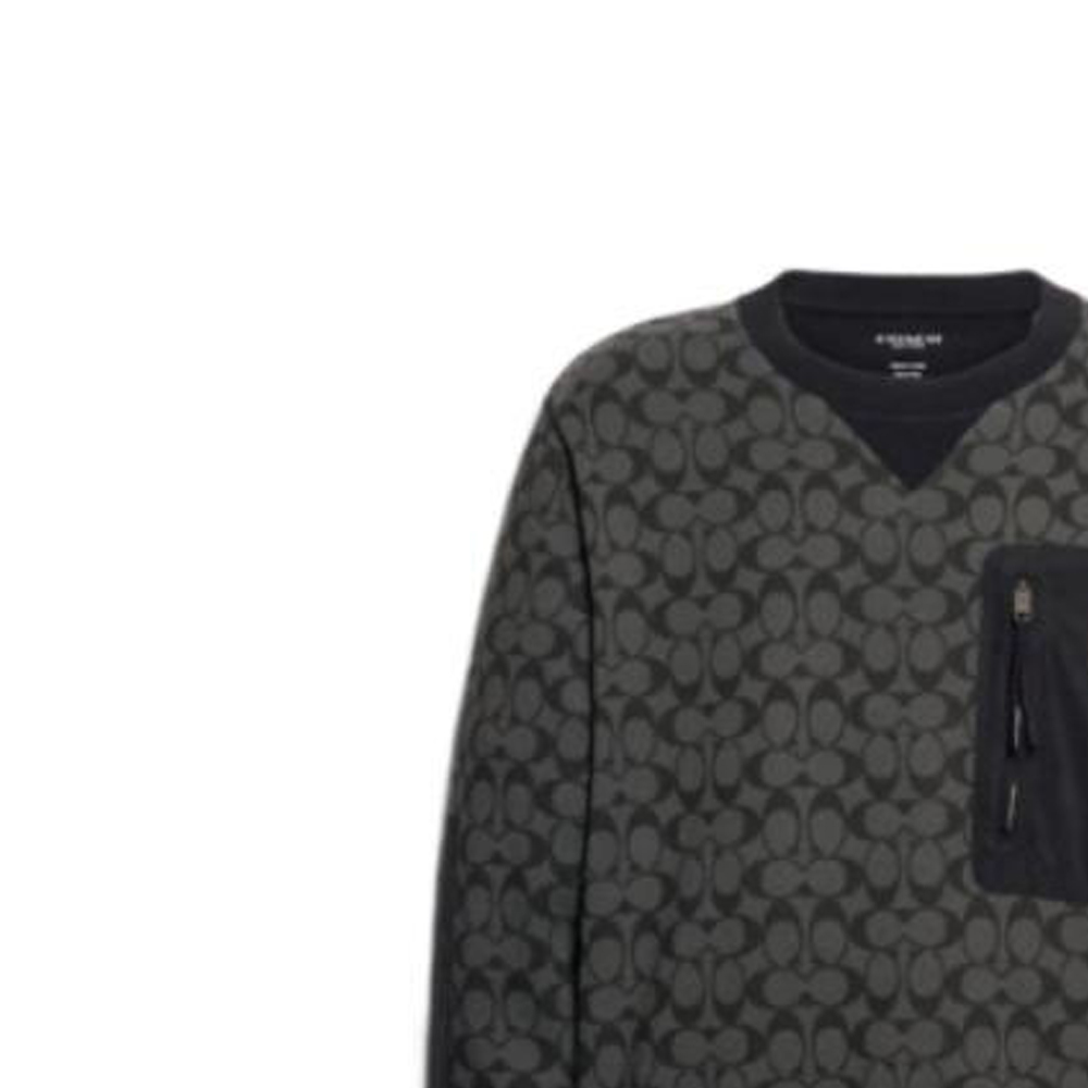 Purchase 코치 SS23 그레이 풀오버 스웨트셔츠 올오버 프린트 디자인. 89748-OY2