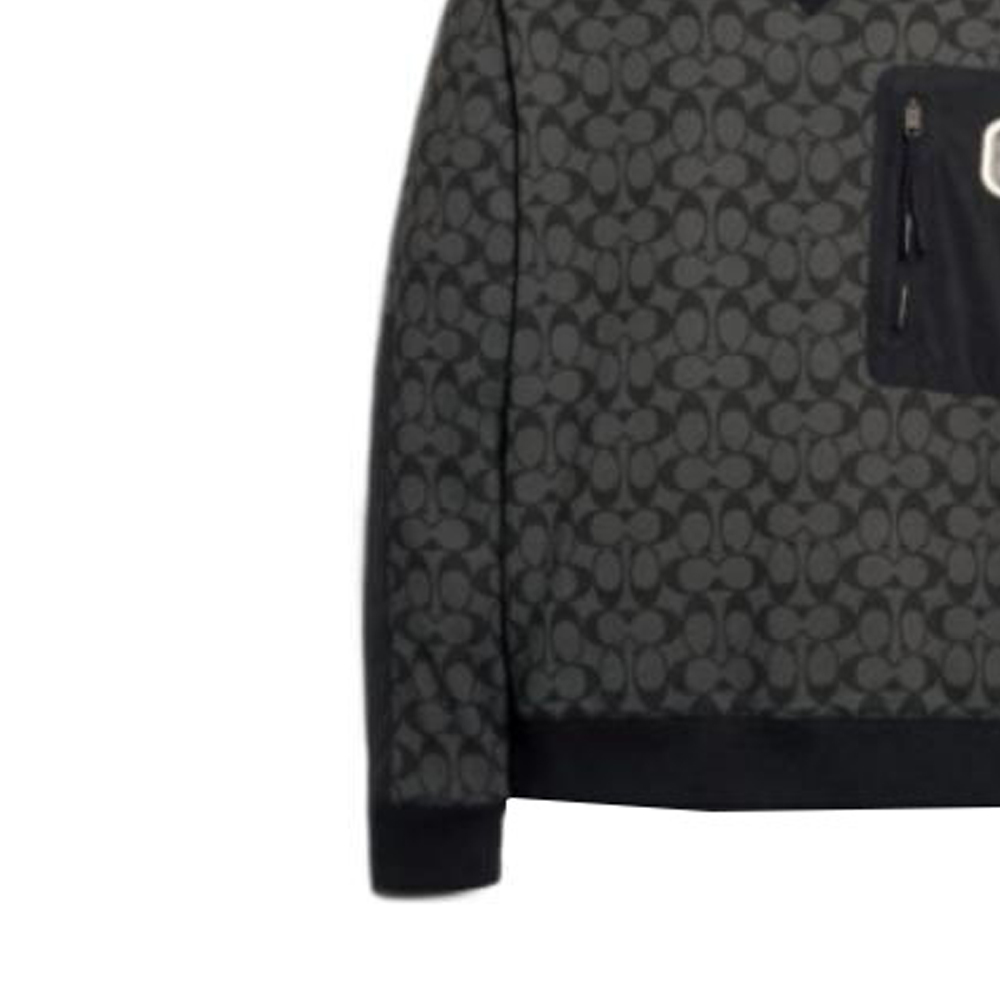 Details for 코치 SS23 그레이 풀오버 스웨트셔츠 올오버 프린트 디자인. 89748-OY2