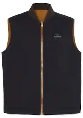 COACH SS23 Khaki V-Neck Zip Baseball Collar Sleeveless Vest. CF801-VC7 Lookbook COACH SS23 Khaki V-Neck Zip Baseball Collar Sleeveless Vest. CF801-VC7