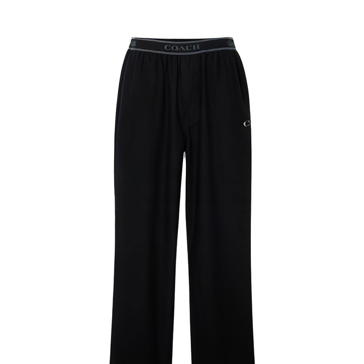 Shop COACH SS23  Logo Jacquard Straight-Leg Casual Pants C5229-DWP