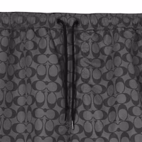 Shop COACH SS23 Bañador con Cordón y Logo Estampado - Gris. CG112-R8E