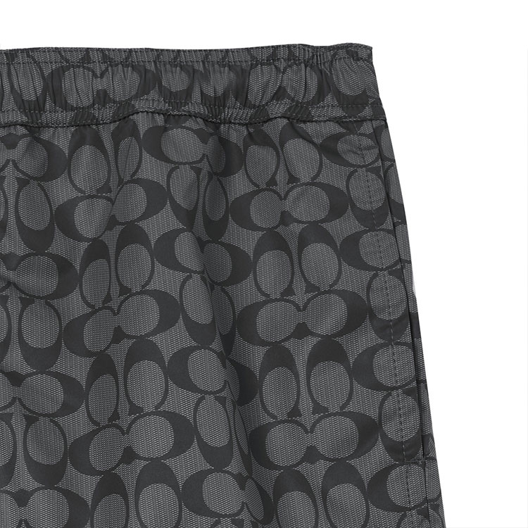 Purchase コーチ SS23 ロゴプリント ドローストリング スイムショーツ - グレー. CG112-R8E