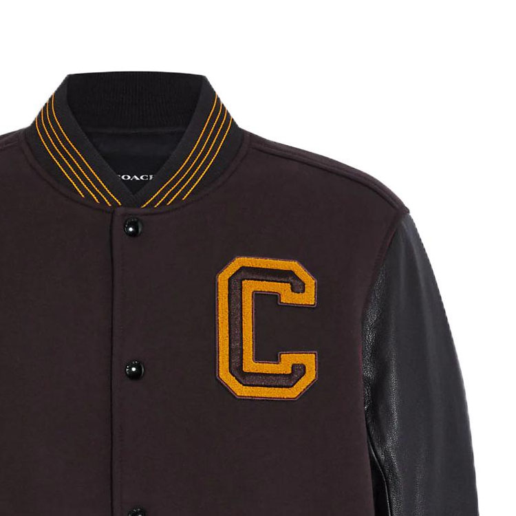 COACH SS23  Red-Brown Varsity Letter Print Long Sleeve Jacket CB663-OXB 圖 6