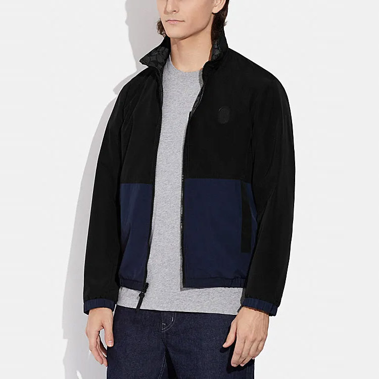 Lookbook COACH SS23 雙面配色標誌飛行夾克 - 黑色. C3034-NYJ