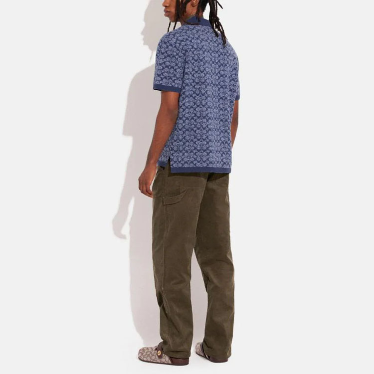 Shop コーチ SS23 無地 ミッドライズ カジュアルパンツ グリーン. CG692-OLV