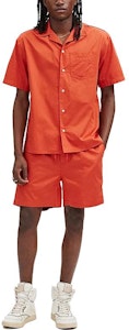 코치 SS23 솔리드 컬러 반팔 버튼업 셔츠 오렌지 CH782-B4D Lookbook 코치 SS23 솔리드 컬러 반팔 버튼업 셔츠 오렌지 CH782-B4D