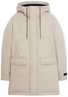 COACH SS23 Stone Color Hooded Down Long Sleeve Coat. C5181-STN COACH SS23 Stone Color Hooded Down Long Sleeve Coat. C5181-STN