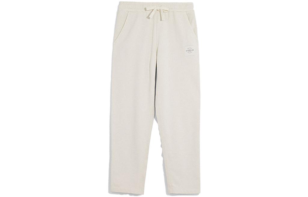 COACH SS23  Straight-Leg Drawstring Casual Pants. CF818-CRM
