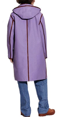 COACH SS23 Striped Hooded Button-Up Long Sleeve Coat Purple C9648-U8U Shop COACH SS23 Striped Hooded Button-Up Long Sleeve Coat Purple C9648-U8U