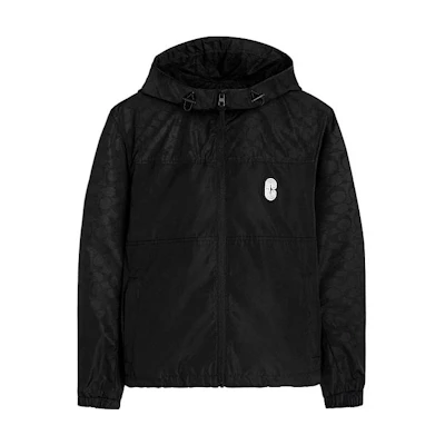 COACH SS23 Black Hoodie Jacket with Logo Print C0920-S8L