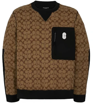 COACH SS23 Sweater Cokelat Graphic Print Crewneck Pullover 89748-OFZ Buy COACH SS23 Sweater Cokelat Graphic Print Crewneck Pullover 89748-OFZ