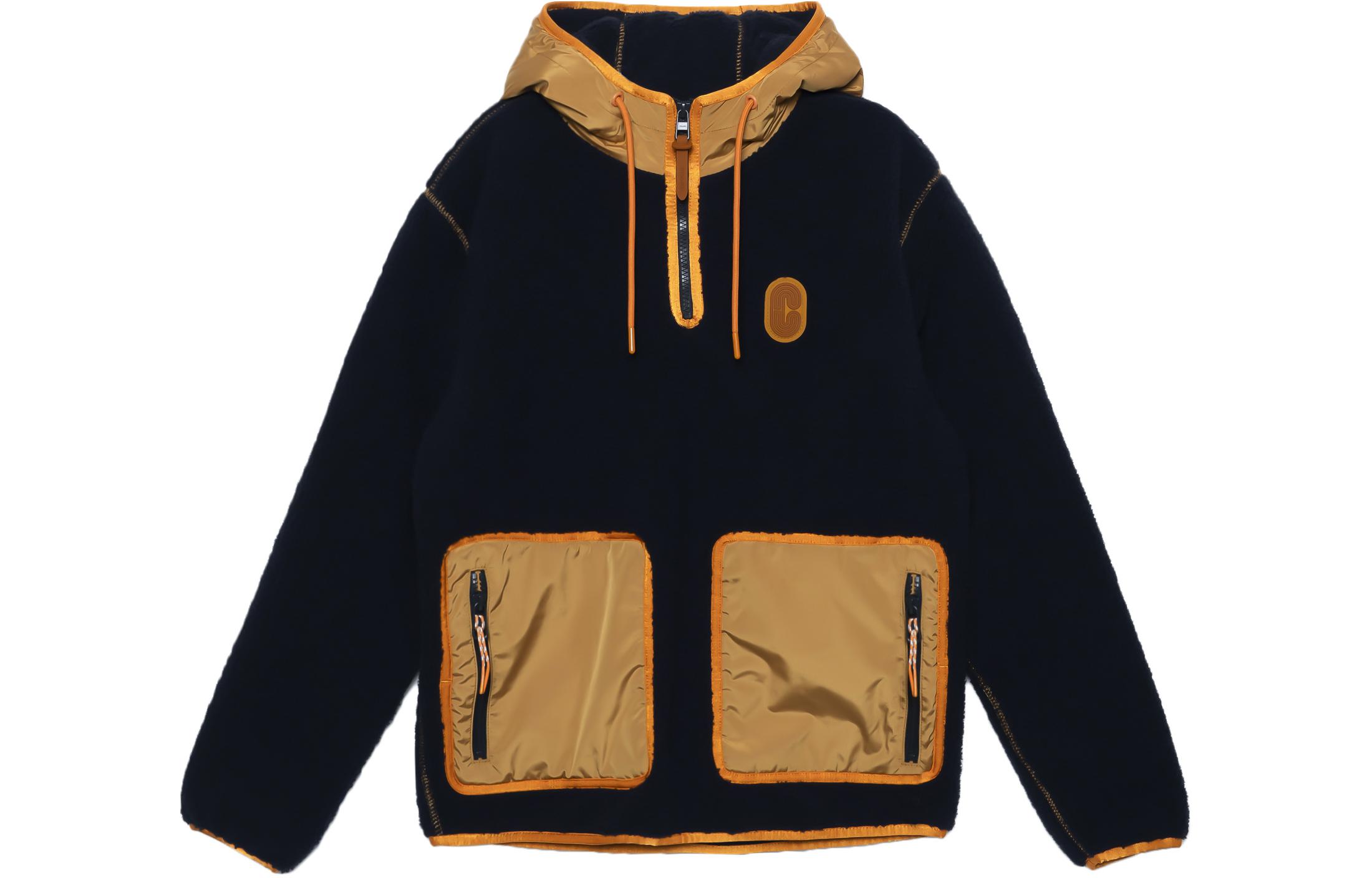 COACH SS23 Colorblock Pullover Sweatshirt Deep Blue CB659-UHN