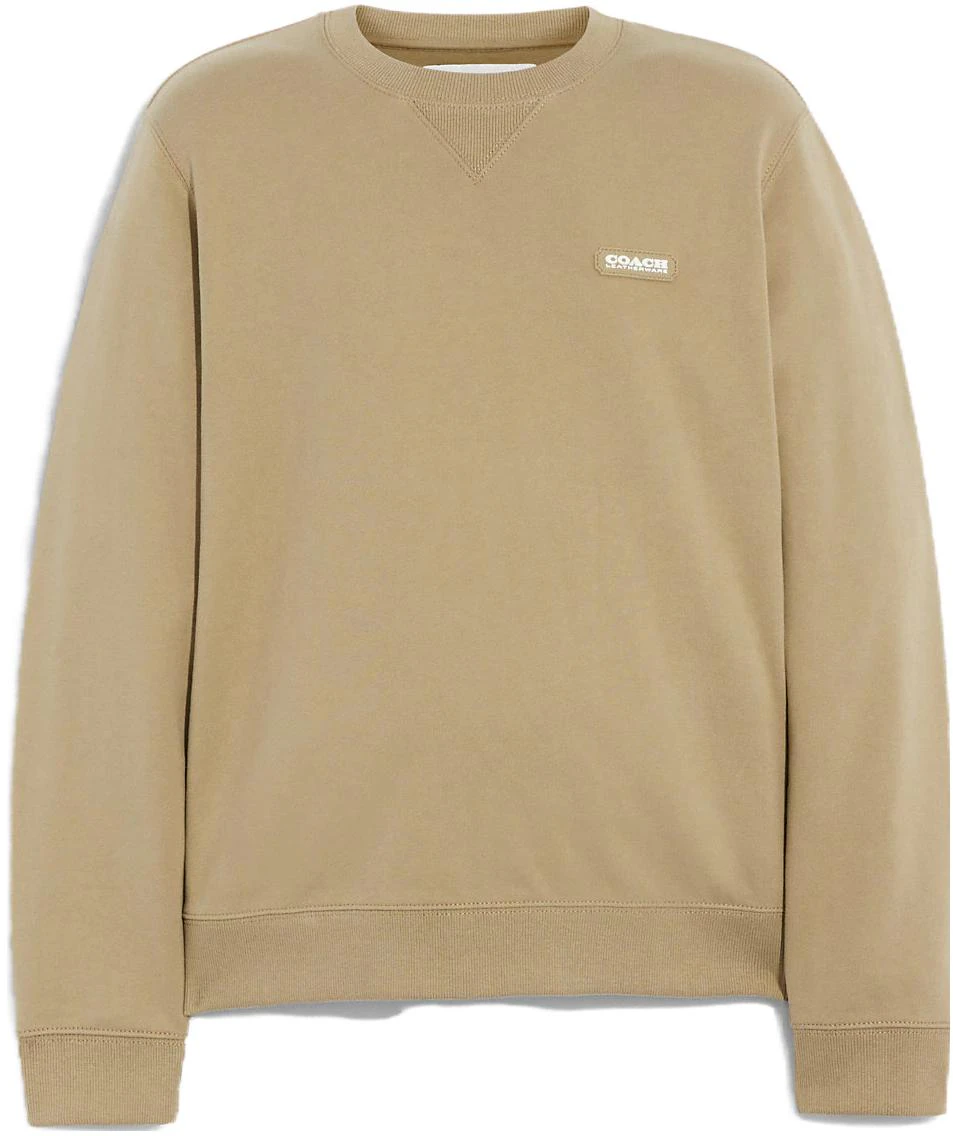 coach-ss-23-letter-print-crewneck-long-sleeve-pullover-sweatshirt-khaki-cb-494-olv