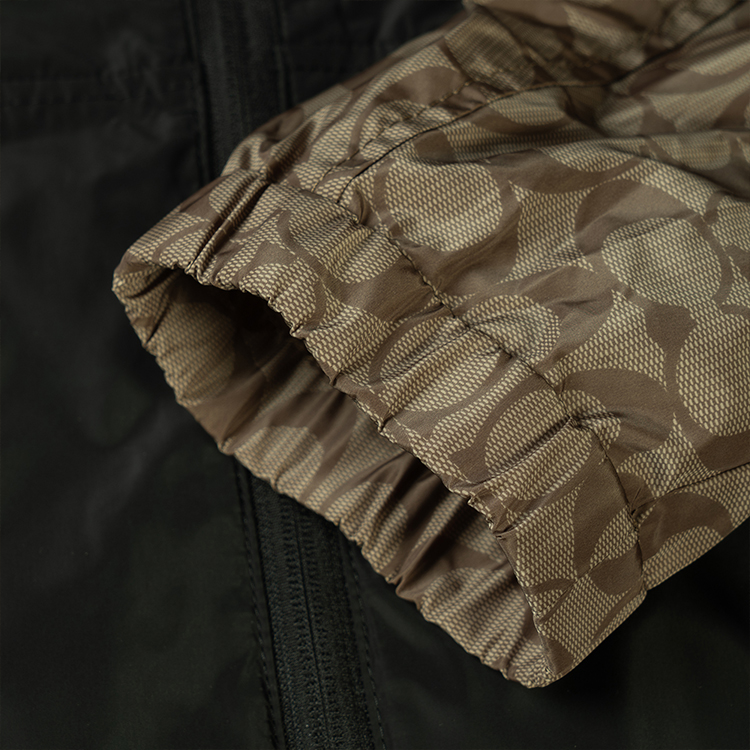 COACH SS23 Logo Patchwork Khaki Hoodie Jacket for Men. CI360-E7V 圖 7