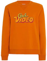 COACH SS23 Logo Print Crewneck Long Sleeve Sweatshirt Orange () CF810-VC4 COACH SS23 Logo Print Crewneck Long Sleeve Sweatshirt Orange () CF810-VC4