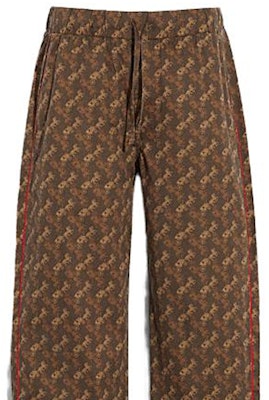 COACH 男士SS23棕色印花休闲裤。 CD763-A8T Shop COACH 男士SS23棕色印花休闲裤。 CD763-A8T