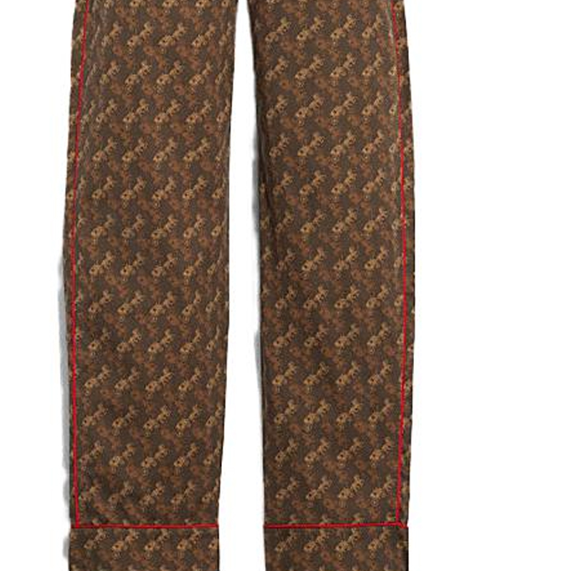 Purchase COACH 男士SS23棕色印花休闲裤。 CD763-A8T