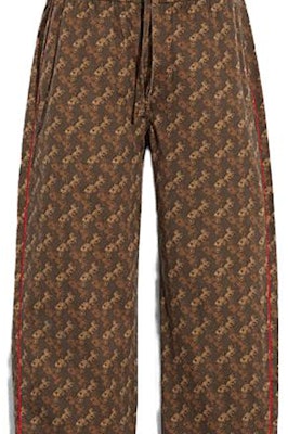 COACH 男士SS23棕色印花休闲裤。 CD763-A8T Sizing COACH 男士SS23棕色印花休闲裤。 CD763-A8T