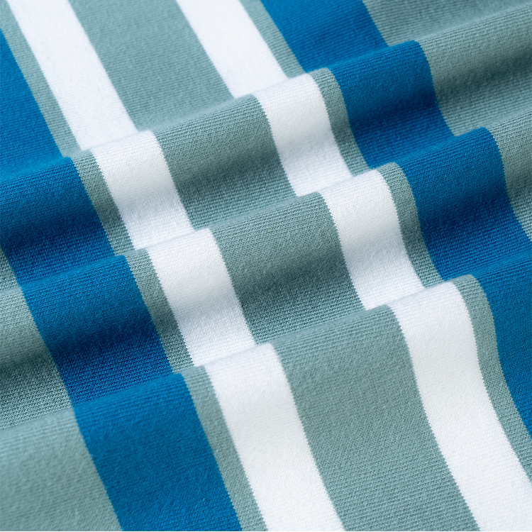 Details for コーチ SS23 ストライプロゴ プリント 長袖ポロシャツ ブルー メンズ. CF817-VC6