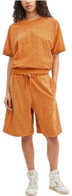 コーチ SS23 ユニセックス オレンジ クルーネック 半袖 スウェットシャツ CJ888-B4D Lookbook コーチ SS23 ユニセックス オレンジ クルーネック 半袖 スウェットシャツ CJ888-B4D