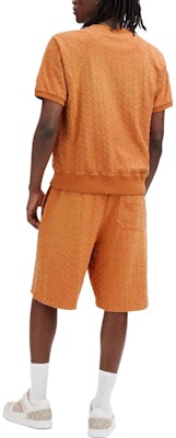 コーチ SS23 ユニセックス オレンジ クルーネック 半袖 スウェットシャツ CJ888-B4D Purchase コーチ SS23 ユニセックス オレンジ クルーネック 半袖 スウェットシャツ CJ888-B4D