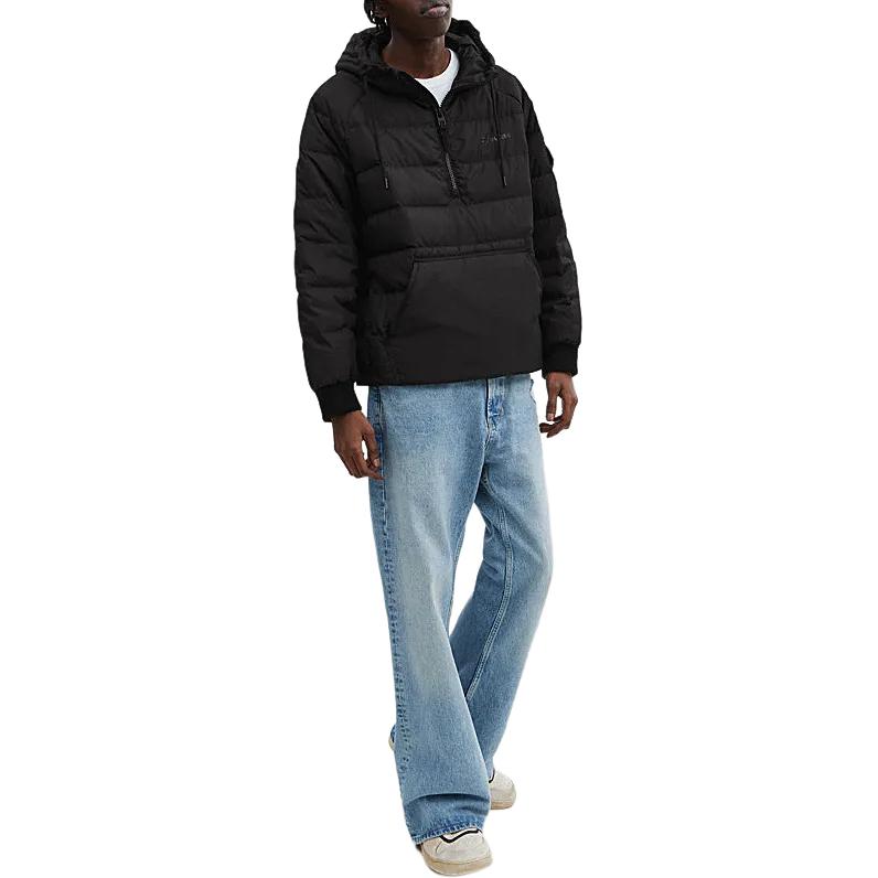 Lookbook COACH SS24  Black Half-Zip Puffer Jacket with Solid Letter Print CM794-BLK