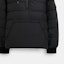 Purchase COACH SS24 Black Half-Zip Puffer Jacket with Solid Letter Print CM794-BLK