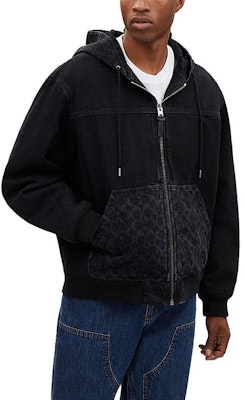 COACH SS24 黑色連帽外套,搭配標誌及撞色設計。 CR744-SDP Purchase COACH SS24 黑色連帽外套,搭配標誌及撞色設計。 CR744-SDP