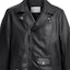 Details for COACH SS24 Black Leather Jacket with Zip-Up Collar CT263-BLK