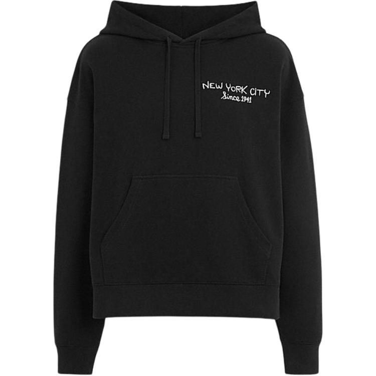 COACH SS24  Black Logo Hoodie. CR491-BLK