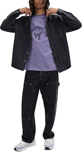 코치 SS24 블랙 긴팔 셔츠 솔리드 로고 택. CS199-BLK Lookbook 코치 SS24 블랙 긴팔 셔츠 솔리드 로고 택. CS199-BLK