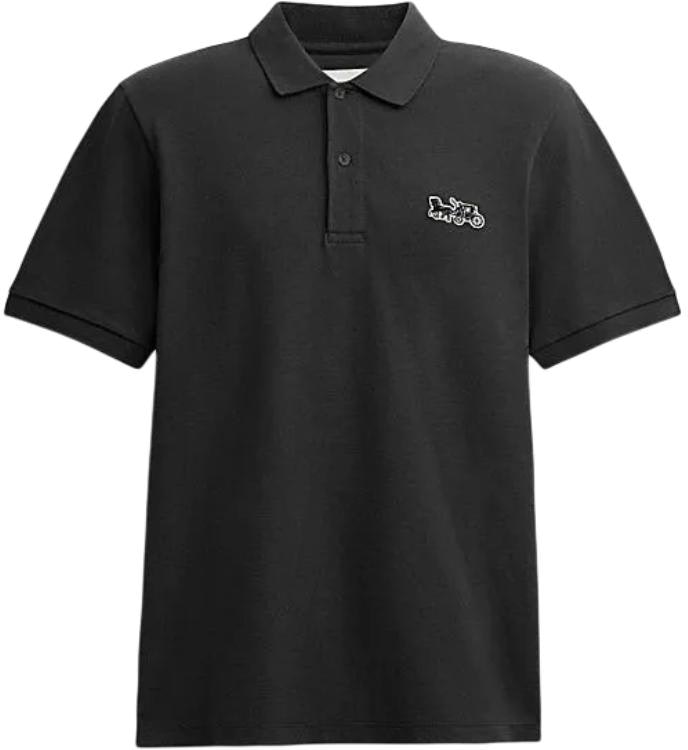 coach-ss-24-black-polo-shirt-with-carriage-pattern-ct-025-blk