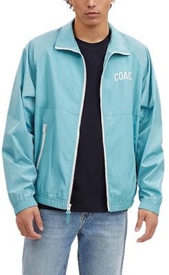 COACH SS24 藍色刺繡標誌拉鍊外套連領子. CR483-VSW Lookbook COACH SS24 藍色刺繡標誌拉鍊外套連領子. CR483-VSW