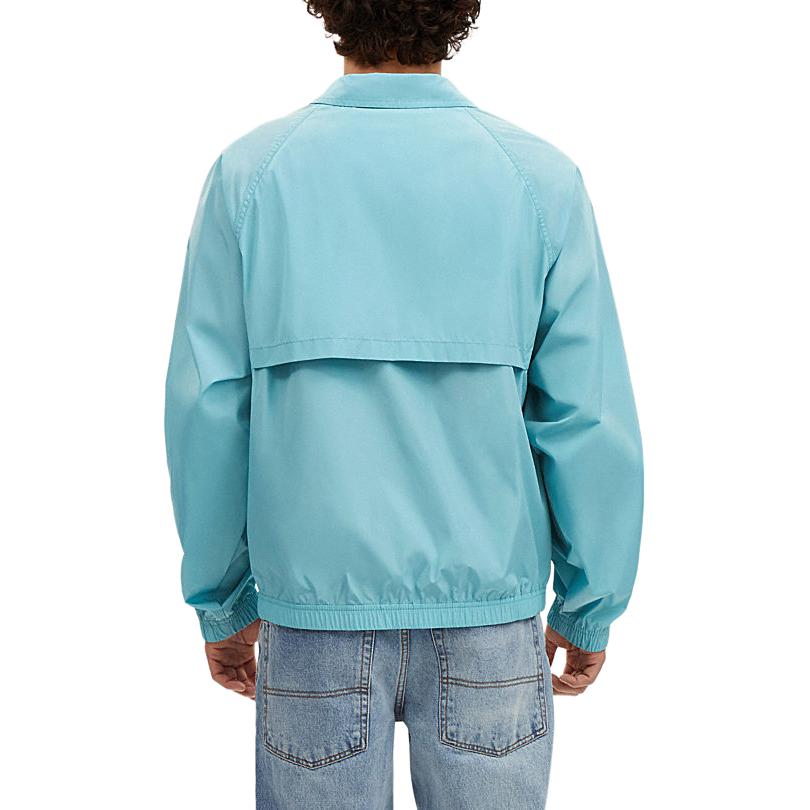 Purchase COACH SS24 藍色刺繡標誌拉鍊外套連領子. CR483-VSW