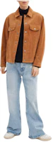 Order COACH SS24 Brown Solid Color Button-Up Leather Jacket Long Sleeve Casual CQ106-TN2