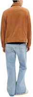 Lookbook COACH SS24 Brown Solid Color Button-Up Leather Jacket Long Sleeve Casual CQ106-TN2