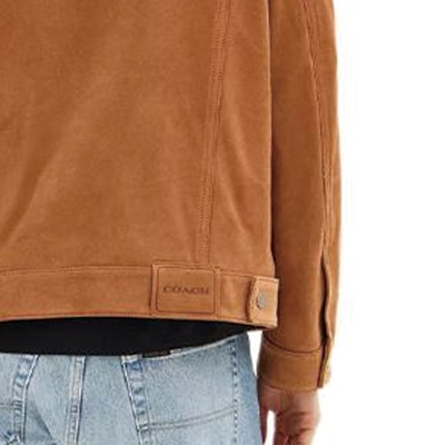 COACH SS24 Brown Solid Color Button-Up Leather Jacket Long Sleeve Casual CQ106-TN2 Cheap COACH SS24 Brown Solid Color Button-Up Leather Jacket Long Sleeve Casual CQ106-TN2