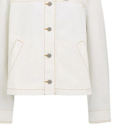 Chaqueta Casual COACH SS24 de Bolsillo Sencillo en Gris Blanco. CT430-OFW Details for Chaqueta Casual COACH SS24 de Bolsillo Sencillo en Gris Blanco. CT430-OFW
