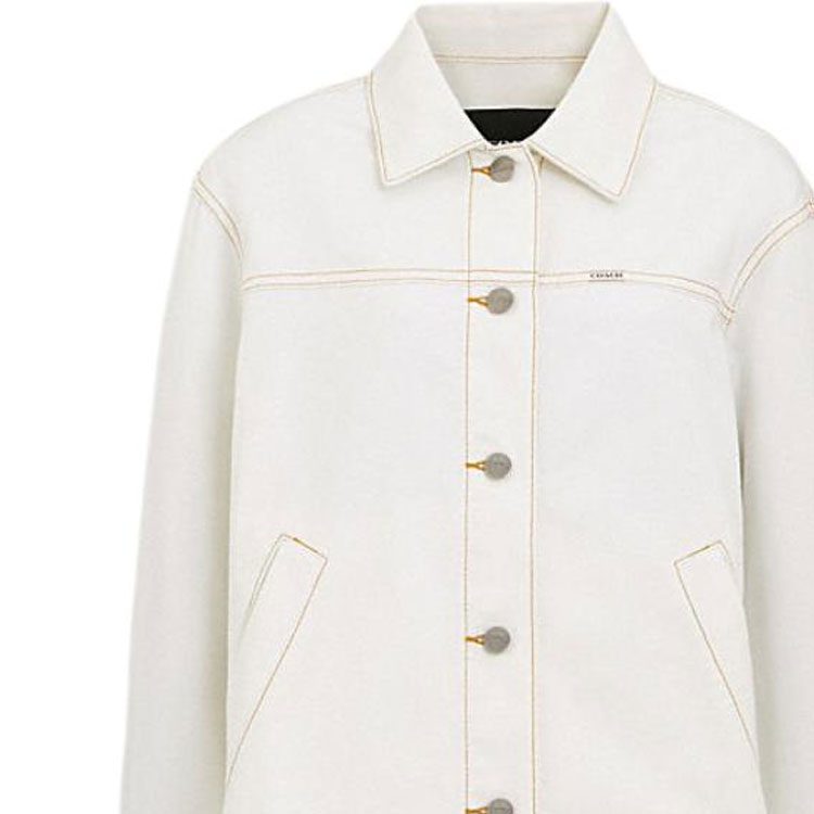 COACH SS24  Casual Solid Single-Breasted Pocket Jacket - Gray White CT430-OFW 圖 7