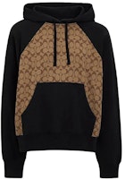 COACH SS24 Colorblock Print Pullover Hoodie Khaki CO826-OFZ COACH SS24 Colorblock Print Pullover Hoodie Khaki CO826-OFZ